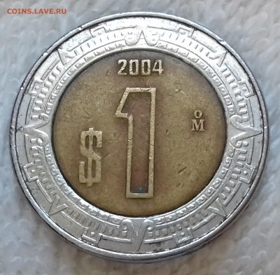 Мексика 1 песо 2004 БИМ до 21 июля 22-00 мск - Мексика 1 песо 2004 20220701_153548