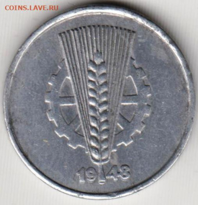 ГДР 10 пфеннигов 1948 г. до 22.07.22 г. в 23.00 - 032