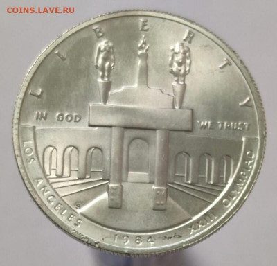 США 1 доллар, 1984 XXIII летние Олимпийские Игры, Лос-Анджел - i (2)