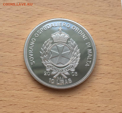 Крона Шайба Мальтийский орден 10 лир 2005 Иоанн Павел II - krona_shajba_maltijskij_orden_10_lir_2005_ioann_pavel_ii_archiepiscopus_christodoulos (1)