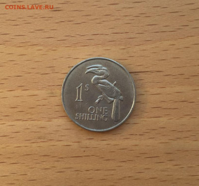 Замбия 1 шиллинг 1964 Птица Носорог фауна - zambija_1_shilling_1964_ptica_nosorog_fauna
