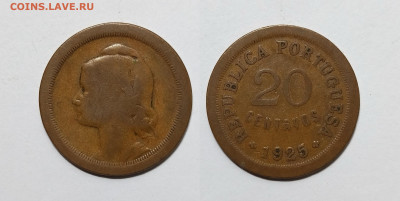 Португалия 20 сентавос 1925 года - 26.07 - IMG_20220719_064842