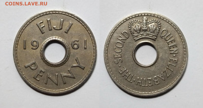 Фиджи 1 пенни 1961 г Елизавета II - 26.07 - IMG_20220719_065208