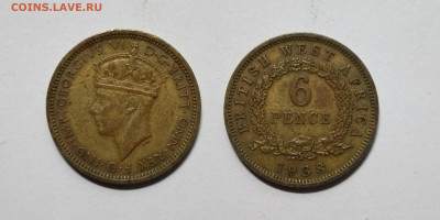 Британская Западная Африка 6 пенсов 1938 г Георг VI - 26.07 - IMG_20220719_065344