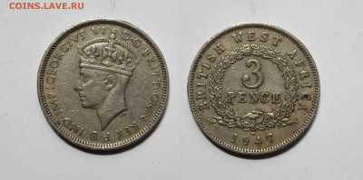 Британская Западная Африка 3 пенса 1947 г Георг VI - 26.07 - IMG_20220719_065401
