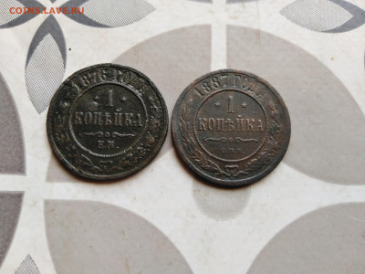 1 копейка 1876 ем и 1887 спб до 25.07.2022 - 2коп (35)