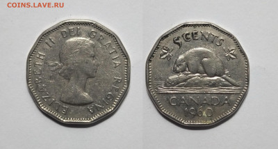 Канада 5 центов 1960 года, бобер - 28.07 - IMG_20220722_070339