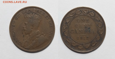 Канада 1 цент 1917 года Георг V большой тип  - 28.07 - IMG_20220722_070358