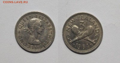 Новая Зеландия 3 пенса 1964 г Елизавета II - 28.07 - IMG_20220722_065944