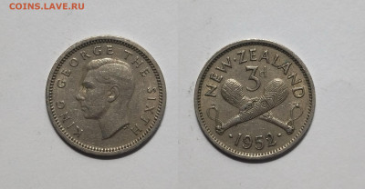 Новая Зеландия 3 пенса 1952 г, Георг VI - 28.07 - IMG_20220722_070003