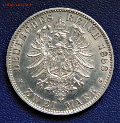 Пруссия. 2 марки 1888, Фридрих. До 29.07.22 - PR-2-1888FR-4500.JPG