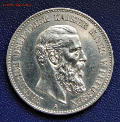 Пруссия. 2 марки 1888, Фридрих. До 29.07.22 - PR-2-1888FR.JPG