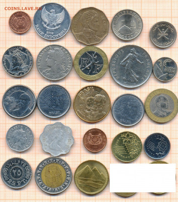 монеты разные 16 от 5 руб. фикс цена - лист 16а 001