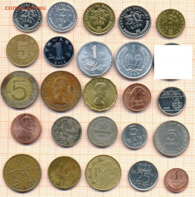 монеты разные 17 от 5 руб. фикс цена - лист 17 001