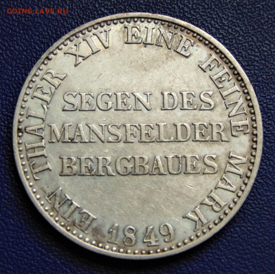 Пруссия. Горный талер 1849. До 31.07.22 в 20.00 МСК - PR-1849-100.JPG