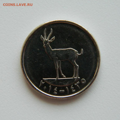 ОАЭ 25 филсов 2014 г. (Фауна). до 03.08.22 - DSCN1886.JPG