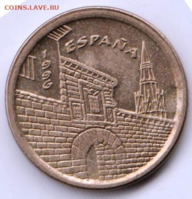 ИСПАНИЯ 5 песет 1996 г. до 04.08.22 г. в 23.00 - 013
