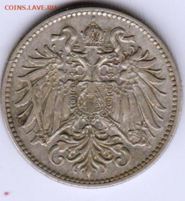 АВСТРИЯ 10 геллеров 1915 г. до 04.08.22 г. в 23.00 - 019