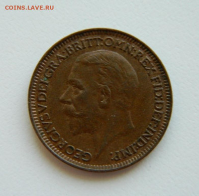 Великобритания 1 фартинг 1929 г. до 04.08.22 - DSCN1926.JPG