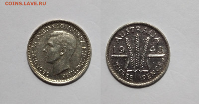 Австралия 3 пенса 1943 года, Георг VI - 5.08 - IMG_20220729_182810