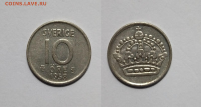 Швеция 10 эре 1958 года  Густав VI Адольф - 5.08 - IMG_20220729_182520