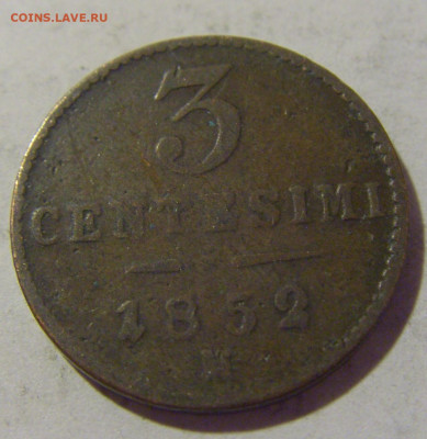 3 чентезимо 1852 Ломбардия №1 05.08.2022 22:00 МСК - CIMG5297.JPG