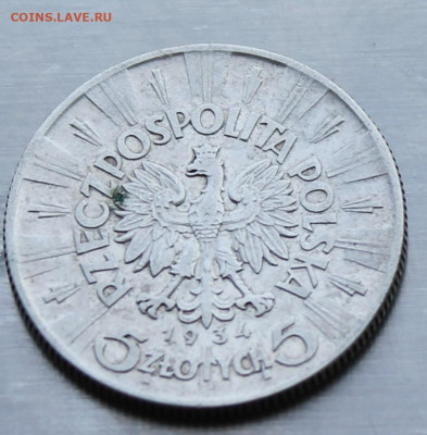 Польша 5 злотых 1934 год - IMG_2319.JPG