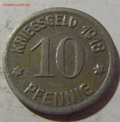 Нотгельд 10 пф 1918 Кобленц №2 06.08.2022 22:00 МСК - CIMG6171.JPG