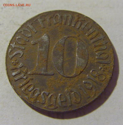 Нотгельд 10 пф 1918 Франкенталь №1 06.08.2022 22:00 МСК - CIMG6283.JPG