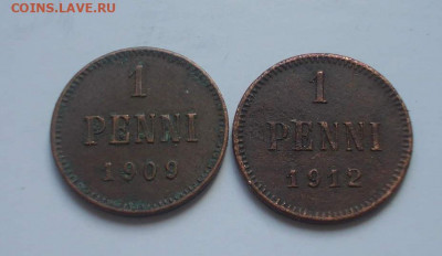 25-25-1-1 пенни 1901-15 гг. ВКФ до 04.08.22  22.00 мск - 1-3