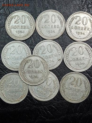 20 копеек 1924 г 10 шт - 20к1