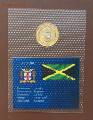 биметалл Ямайка 20 долларов 2001 UNC блистер в запайке - bimetall_jamajka_20_dollarov_2001_unc_blister_v_zapajke (1)