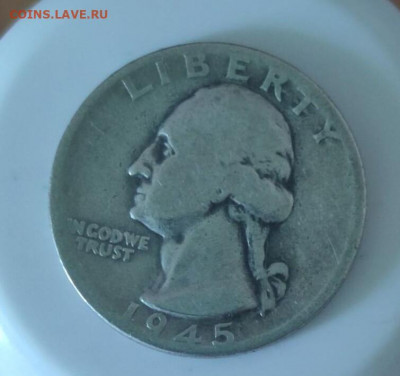 США ¼ доллара, 1945 - 1945