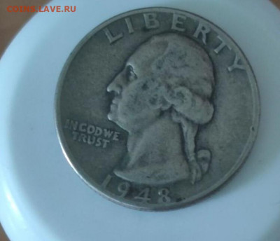 США ¼ доллара, 1948 - 1948