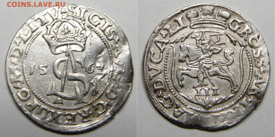 Польша. Сигизмунд II Август. 3 гроша. 1563 9.08 21-00+ - 003.JPG