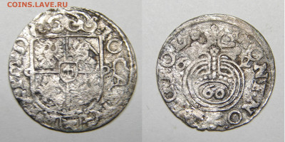 Польша. Ян Казимир. 1,5 гроша. 1662 г. 9.08 21-00+ - 005.JPG