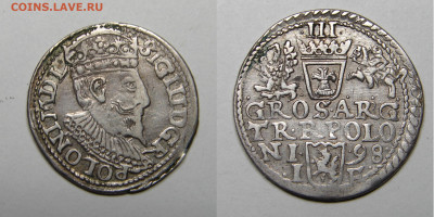 Польша. Сигизмунд III. 3 гроша. 1598 9.08 21-00+ - 007.JPG