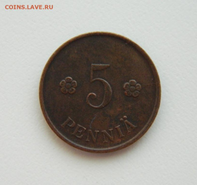Финляндия 5 пенни 1922 г. до 11.08.22 - DSCN2088.JPG