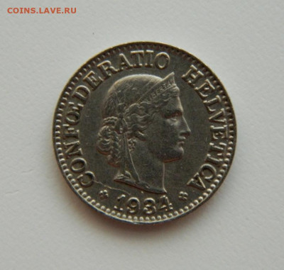 Швейцария 10 раппенов 1934 г. до 11.08.22 - DSCN2053.JPG