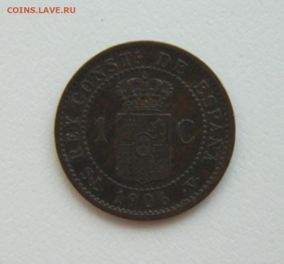 Испания 1 сентимо 1906 г. до 11.08.22 - DSCN2108.JPG
