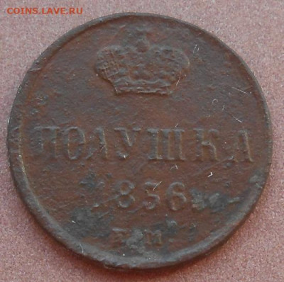 полушка 1856 ЕМ до 11.08.2022 - монеты 943