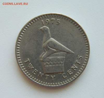 Британская Родезия 20 центов 1975 г. до 11.08.22 - DSCN1961.JPG
