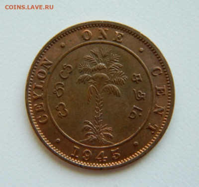 Британский Цейлон 1 цент 1945 г. до 11.08.22 - DSCN1931.JPG