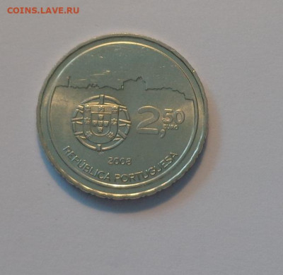 ПОРТУГАЛИЯ - 2,5 е 2008 ИСТОРИЧ. ЦЕНТР ПОРТУ до 14.08, 22.00 - Португалия 2.5. евро 2008 Исторический центр Порту_1