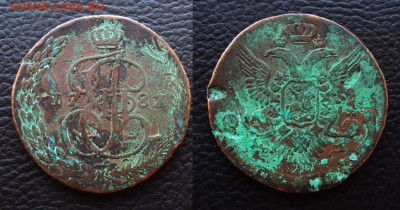 5 копеек 1787 шведский - 5 коп 1787 ш