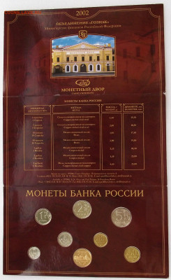 Годовой набор монет 2002г СПМД до 15.08.22 мск - 001_2002_06