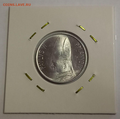 Ватикан 10 лир 1966. UNC. Тираж - 90 000 шт. - 11