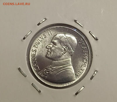 Ватикан 10 лир 1979. UNC. Тираж - 170 000 шт. - 8