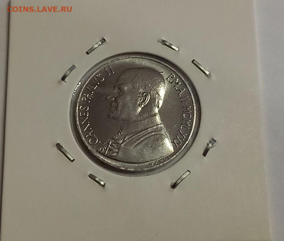 Ватикан 10 лир 1980. UNC. Тираж - 170 000 шт. - 12