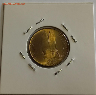 Ватикан 20 лир 1966. UNC. Тираж - 90 000 шт. - 11